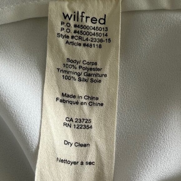 Wilfred White Sleeveless Top M - Picture 7 of 7